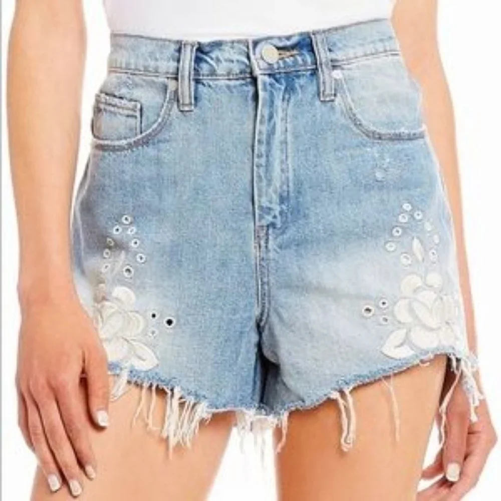 Chelsea & Violet High Waist Denim Shorts Size 30 - Picture 2 of 16